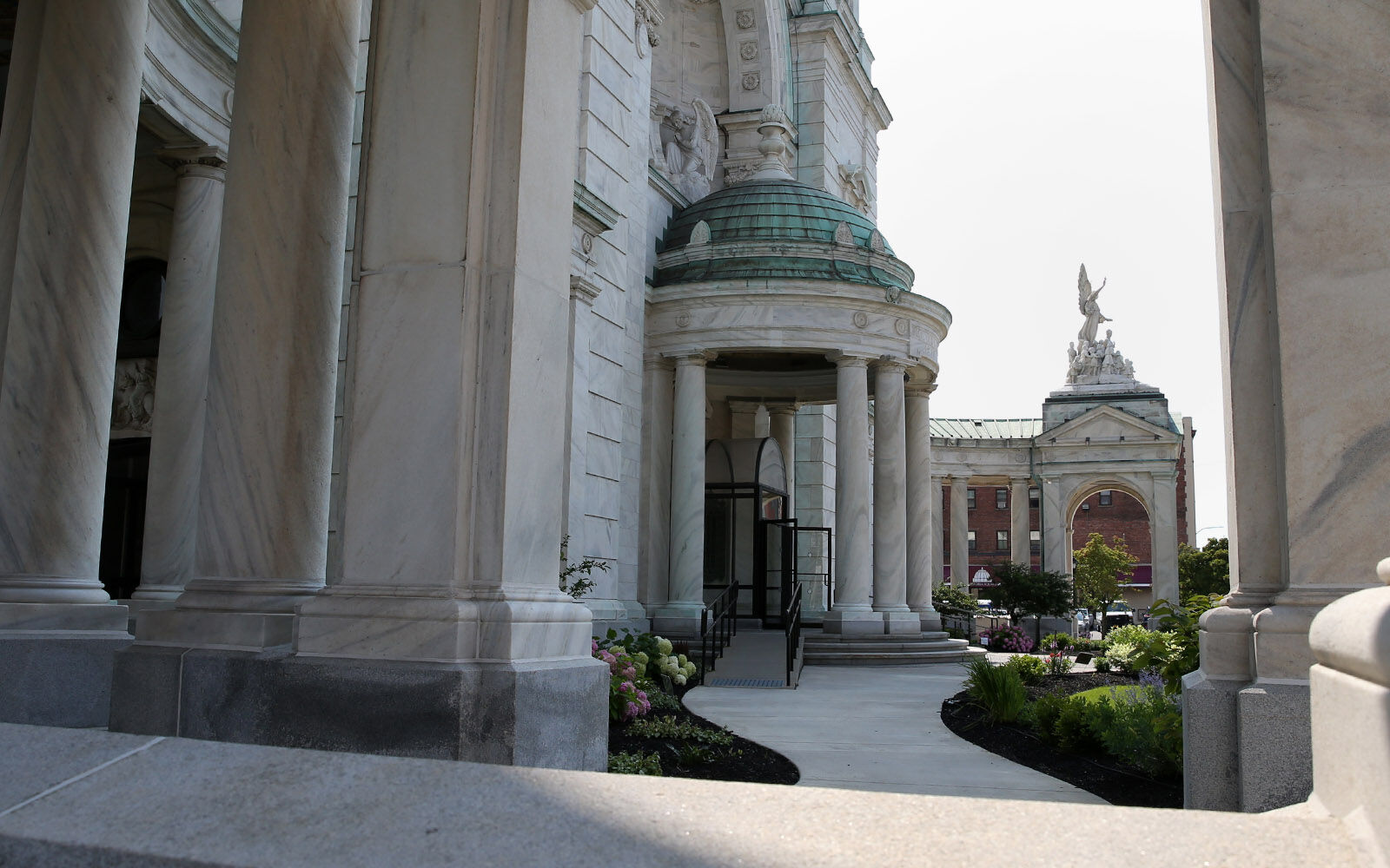 The main entrance